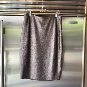 Gorgeous Express Medium Metallic Animal Print Pencil Skirt